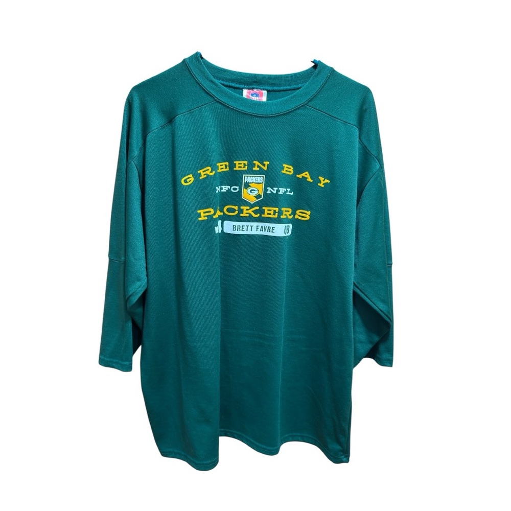 VTG 1990’s Large NFL Players Green Bay Packers Brett Favre #4 Jersey Shirt JIT45